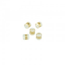 Brass Earclip w/ Rubber 5.6x5.3mm