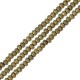 Perlina di Ematite Sfaccettata 3x2mm (~200pz/filo)