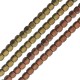 Hematite Bead Cube Faceted 3mm (Ø1mm) (200pcs) (40cm)