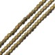 Hematite Bead Cube Faceted 3mm (Ø1mm) (200pcs) (40cm)