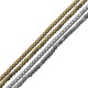 Hematite Bead Cube Faceted 3mm (Ø1mm) (200pcs) (40cm)