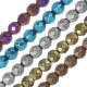 Hematite Bead Round Faceted 8mm (Ø1.3mm) (50pcs) (40cm)