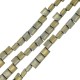 Hematite Bead Flattened Square 10mm (Ø1.2mm) (40pcs) (40cm)