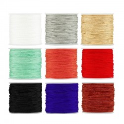 Cordon rond en Satin 1 mm (~50 M/Bobine)
