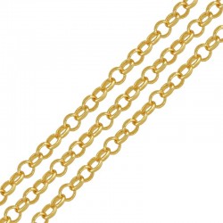 Brass Cable Chain with Palladium ~3.5mm