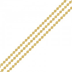 Brass Chain Diamond Cut w/ 
Palladium1.5mm