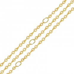 Brass Chain w/ 
Palladium ~1.7x2mm/0.4mm