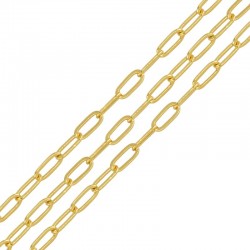 Brass Chain w/ 
Palladium  ~3.3x7.5mm/0.5mm