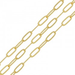 Brass Chain w/ 
Palladium  ~4x11.2mm/0.7mm