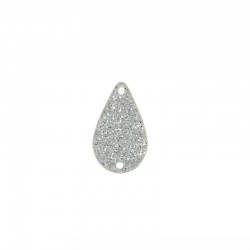 Plexi Acrylic Pendant Teardrop with 2 Holes 18x30mm