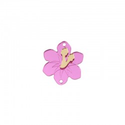 Plexi Acrylic Pendant Flower 29x26mm