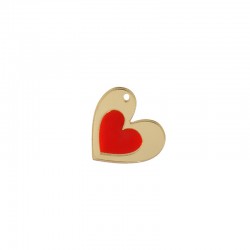 Plexi Acrylic Charm Heart 21mm