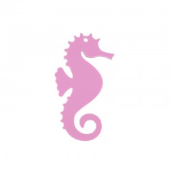 Plexi Acrylic Pendant Seahorse 34x62mm