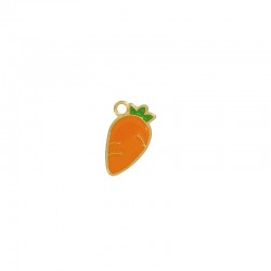 Zamak Pendant Carrot w/ Enamel 18x10mm