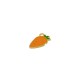 Enameled Zamak Pendant Carrot 18x10mm