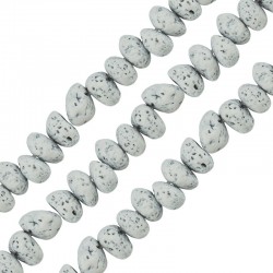 Lava Spacer White 4x6mm Ø~0.9mm (~84pcs)
