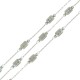 Catena in Acciaio Inossidabile 304 con Tubi di Vetro Grigio 4,3-7 mm (20 m)