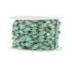 Stainless Steel 304 Chain with Aqua Glass Tubes 4.3-7mm (20mtr)