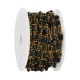 Cadena de Acero Inoxidable 304 con Tubos de Vidrio Negros de 4,3-7 mm (20 m)