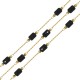 Cadena de Acero Inoxidable 304 con Tubos de Vidrio Negros de 4,3-7 mm (20 m)