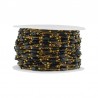 18K Gold/ Black