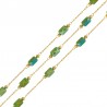 18K Gold/ Green
