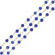 Stainless Steel 304 Chain with Blue Glass Beads 2mm (20mtr)