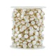 Stainless Steel 304 Chain with Round Flat Pearls 8mm (20mtr)