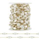 Cadena de Acero Inoxidable 304 con Perlas Planas Ovaladas de 6 x 10 mm (20 m)φ
