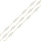 Catena in Acciaio Inossidabile 304 con Perle Ovali Piatte 6X10 mm (20 m)