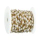 Stainless Steel 304 Chain with Oval Pearls 4x6mm (20mtr)