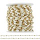 Catena in Acciaio Inossidabile 304 con Perle Ovali 3x6 mm (20 m)