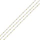 Catena in Acciaio Inossidabile 304 con Perle Ovali 3x6 mm (20 m)