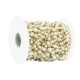 Stainless Steel 304 Gold Chain with Shell Beads 7-8mm (20mtr)