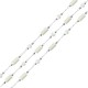 Chaîne en Acier Inoxydable 304 Argentée avec Coquillages 4 x 8 mm + 4 mm (20 m)