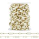 Stainless Steel 304 Gold Chain with Shell 4x8mm + 4mm (20mtr)