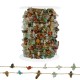 Stainless Steel 304 Chain with Stone Beads (~4-8mm (20mtr)