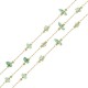 Stainless Steel 304 Chain with Aventurine Bead (~4-8mm (20mtr)
