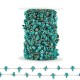 Stainless Steel 304 Chain with Howlite Beads (~4-8mm (20mtr)
