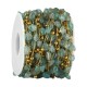 Chaîne en Acier Inoxydable 304 avec Perles en Apatite (~4-8 mm (20 m)