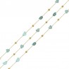 Or 18 carats/ Bleu clair/ Gris