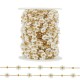 Stainless Steel 304 Chain with Flowers & Pearls 10mm (20mtr)