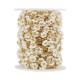 Stainless Steel 304 Chain with Flowers & Pearls 10mm (20mtr)