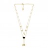 18K Gold/ Black