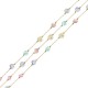 Chaîne en Acier Inoxydable 304 avec Perles en Coquillage (~7-9 mm (20 m)