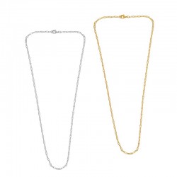 Brass Necklace Chain w/ Clasp 44cm/2.4mm
