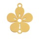 Intercalaires Fleur 14x12mm en Acier Inoxydable 304