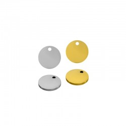 Stainless Steel 304 Charm Round 12mm/1.4mm (Ø1.4mm)