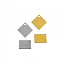 78080890 Stainless Steel 304 Charm Rhombus 10mm/1.4mm (Ø1.4mm)