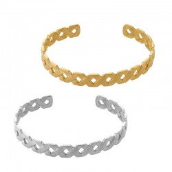 Stainless Steel 304 Bracelet w/ Rhombus 62.5x8.6mm
